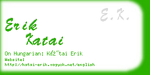 erik katai business card